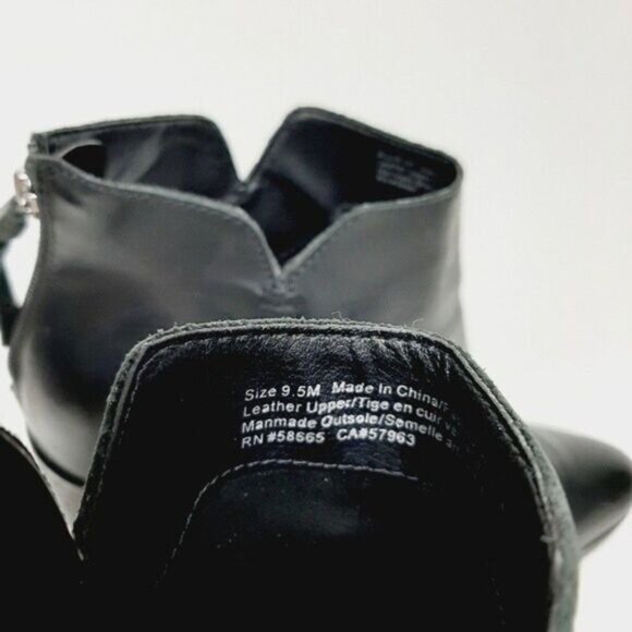 BP Jett Ankle Bootie Black Leather Sz 9.5M - Picture 12 of 13